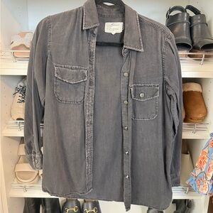 Current/Elliott Dark Gray Denim Jacket
